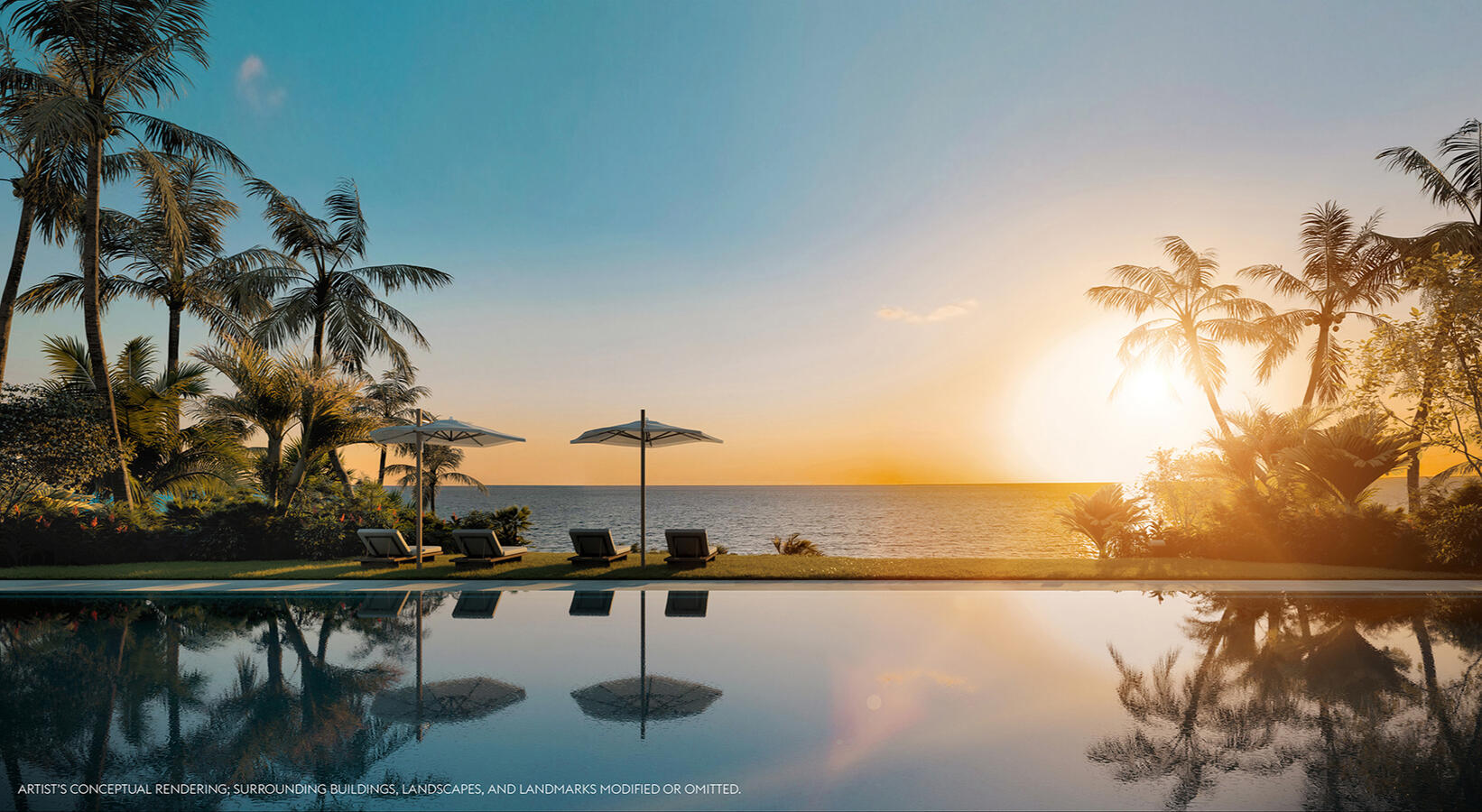 Oceanfront Pool at Sunrise